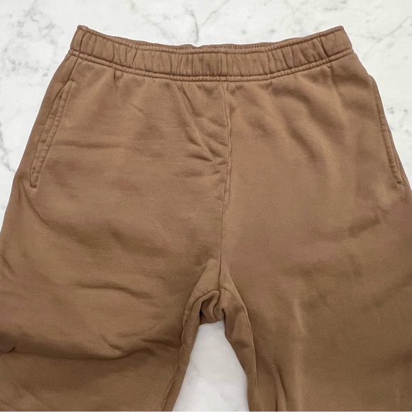 TNA Cozy Fleece Boyfriend Basic Sweatpant - Khaki Beige - Picture 8 of 14